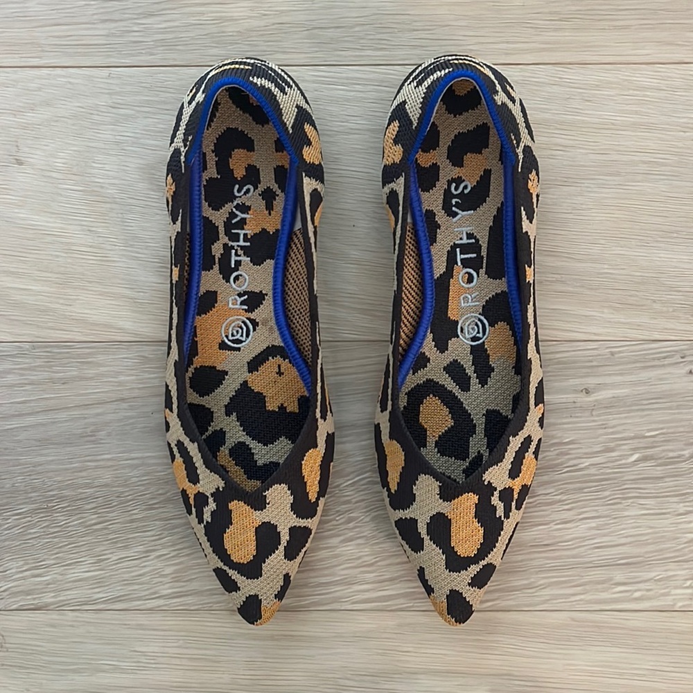Rothy’s Leopard Flats Size 8.5